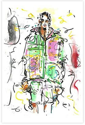 MAHWER Exklusive Art Rapper AJ Tracey Poster auf Leinwand, Schlafzimmer, Dekoration, Sport, Landschaft, Büro, Raumdekoration, Geschenk, ungerahmt, 20 x 30 cm, 12 Stück