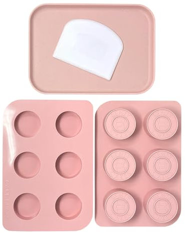 The Original CakePuck Mold Set in Pink, BPA Free Silicone Mold for Chocolate/Candy Covered Dessert Molds, Cakepop Alternatives, Chocolate Covered Oreo, or Cake by Benty Cakes