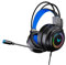 PartyKindom Gaming Headset Noise Reduction Microphone Wired Earphone Channel Audio Omnidirectional Mic Led Lights Compatible Laptop Tablet and Phone