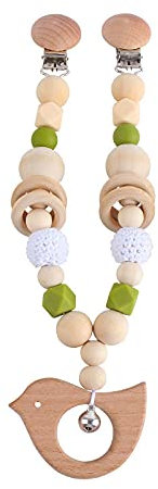 Catena per Auto per Bambini e Bambine in Legno, Giocattoli e Regali per Bambini, Ciondolo per Passeggino