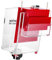 perfk Überlaufkasten Einlass Überlaufkasten Landschaften Aquariumfilter Abnehmbarer Innenfilter Acryl Aquarium Zubehör Siphon, 2500L Rot