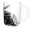 KDWJS Tasse Keramik Kaffeetassen Große 11oz Tassen 330ml Trinkgläser Mit Griff Personalisierte Geschenk Weiß,Filmrollen und Filmklappe