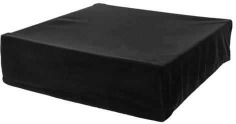 Uonlytech Cubierta Antipolvo del Tocadiscos Conveniente Cubierta Antipolvo Cómoda Funda para Tocadiscos Funda Reutilizable para Tocadiscos Cómoda Funda para Grabadora De Vinilo Black Spandex