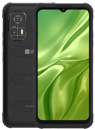 AGM H MAX Outdoor Handy - Android 14 Outdoor Smartphone Ohne Vertrag 10000 mAh, 128GB T606-Chip Baustellen Handy 6.56 Zoll HD+, Baustellenhandy IP68/ Face ID/Fingerabdruck/Dual SIM/NFC
