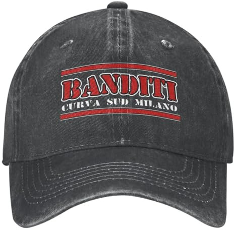 OAUMJIIL Banditi Curva Sud Milano Fußball Fußball Baseball Caps Accessoires Für Männer Frauen Casual Distressed Hüte Snapback Hut Verstellbar