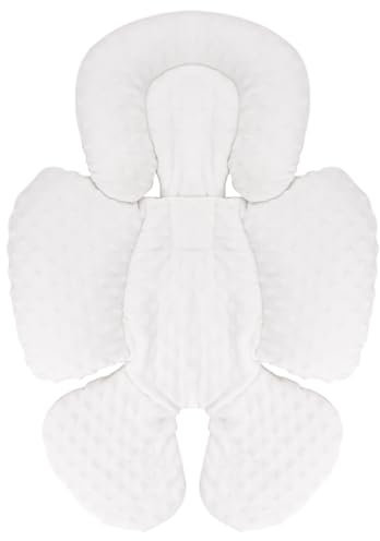 KAKIBLIN Babyautositzeinlage, Autositz-Kopfeinlage & Körperstütze für Neugeborene, 2-in-1 wendbares Babyautositzkissen, weicher Kinderwagen-Einsatz für Autositze, Babywippe, Kinderwagen, Schaukel