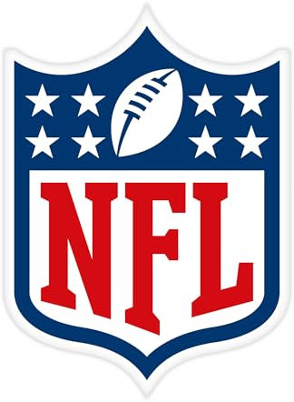Herding NFL Wappen Konturenkissen, ca. 36x26 cm, 100% Polyester, Blau, Weiß, Rot