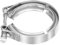 sourcing map 2.5 V Band Clamp 304 Stainless Steel for Exhaust Systems Downpipe Exchange Exhaust Accessories, Adjustment Range 63mm / 2.48inch