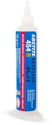 LOCTITE® 454 Universele Snellijm Gel - 10 gram | Tropffreies Gel für vertikale Anwendungen, für Metall, Kunststoff, Gummi und poröse Materialien