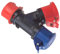 Moltiplicatore adattatore trifase da spina industriale CEE 380V 400V 5 poli 4P+T a 1 presa industriale 220V 230V 3 poli 2P+T e 1 presa industriale 380V 400V 4 poli 3P+T, 16A, IP54