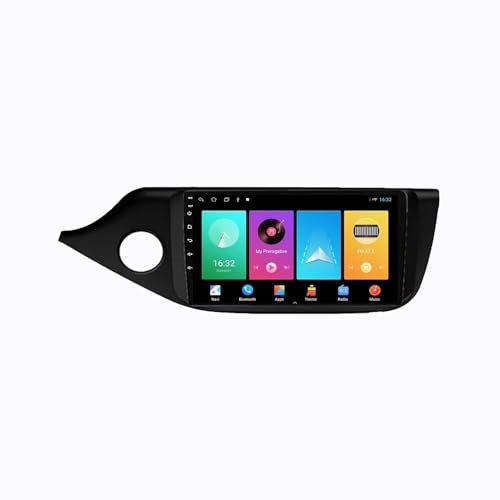 9 Android 15 Pantalla Táctil Radio 2 DIN Coche Pantalla para KIA CEED 2 2012-2018 con Enlace Espejo/GPS/FM/BT/Ventilador de refrigeración/Reproductor Multimedia(2+32G)