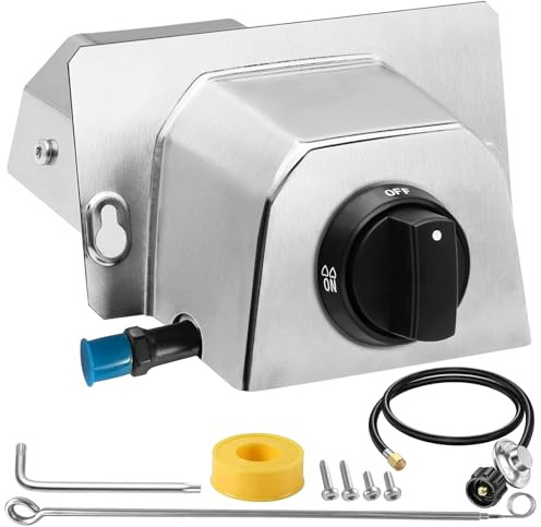 CSZKJXPA Pizza Oven Accessories, Gas Burner Rttachment for Karu 12 and Karu 12G Outdoors Pizza Oven Propane Burner,Includes 5FT Propane Hose with Gas Regulator, Pizza Oven Propane Conversion Kit.