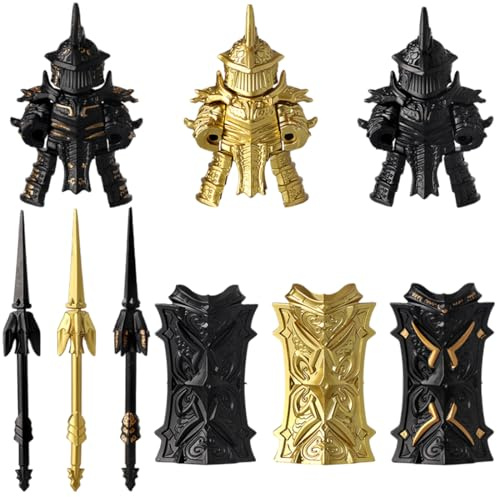 BlocteckToy Militär Waffen Set, Mittelalterliche Ritter-Schwerrüstungs-Bausatz Für Erwachsene und Jugendliche geeignet, Kompatibel Aller großen Marken (27 Teile)