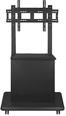 Supporto TV mobile regolabile con mobile, supporto universale per TV da 40 a 86 pollici, carrello per TV con ruote regolabile in altezza, per uso domestico e ufficio