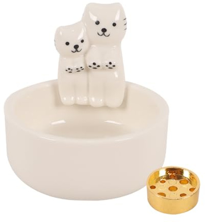 Gutol Brûleur D'encens En Forme De Chat, Porte-bougie Pour Papa, Maman Et Femmes Amoureuses Des Chats, Décoration Pour Le Salon.