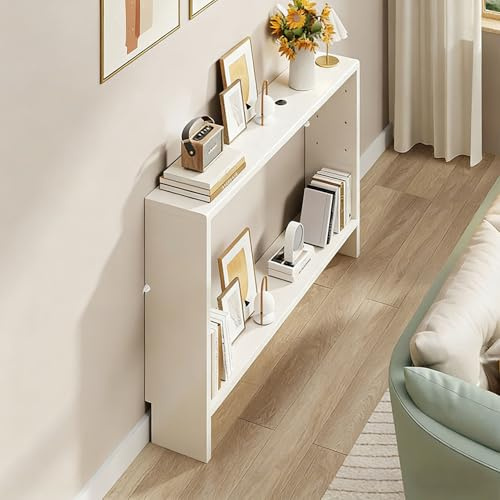 KERIVO Console Fine Derrière Canapé,Console Meuble,Meuble Couloir Etroit,Gain De Place,Robuste Et Durable,Gain De Place,Optimise l'espace,pour Couloir,Salon 120×10×69cm Blanc