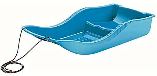 Bootsförmiger SNOW-Schlitten mit Sitz und Seil