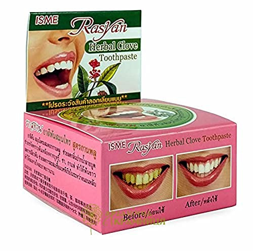 Isme Rasyan Herbal Clove Toothpaste Product of Thailand