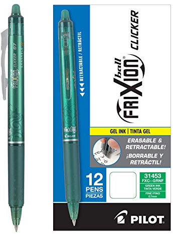Pilot Frixion Clicker radierbar Gel Stifte Dozen Box grün