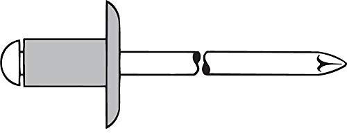 Gesipa Aluminium bedruckt – genietet Aluminium/Stahl 4,8 x 12 K16