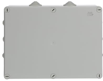 ABB IP55 Junction Box • Waterproof Electric Cable Connector Unit • Cable Glands Included • Shockproof Adaptable Electric Box • Indoor/Outdoor Box • 310 x 240 x 110mm