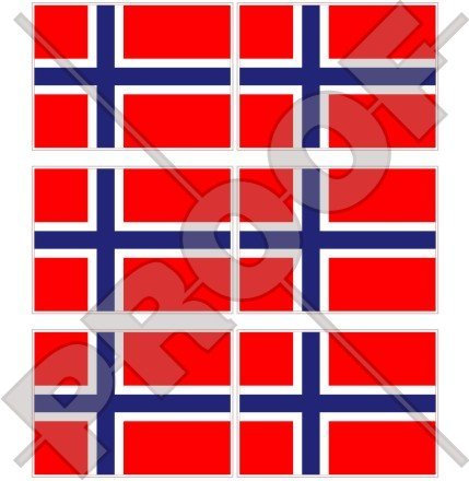 Norwegen Norwegische Flagge Norge, Noreg 40 mm (40,6 cm) Mobile Handy Vinyl Mini Sticker, Aufkleber X6