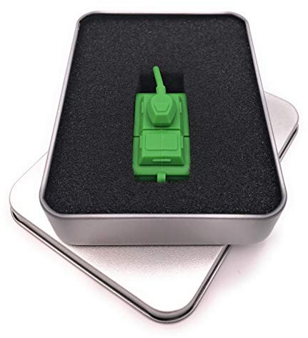 Onwomania Panzer Wagen Armee USB Stick in Alu Geschenkbox 8 GB USB 2.0