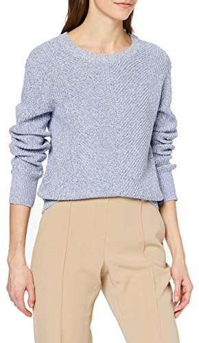 OPUS Damen Puxel mouliné Pullover, Blau (Morning Blue 6072), (Herstellergröße: 44)