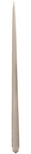 Stoff Nagel Candle Set, Wax, Beige, 29 cm, 150 gramm
