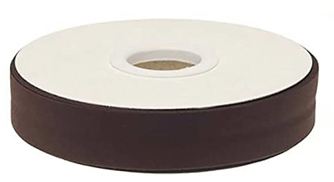20m Schrägband Polycotton unifarben 20mm breit gefalzt Einfassband Farbwahl, Farbe:braun