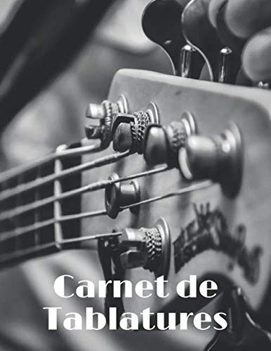 Carnet de Tablatures: Apprenez et composez avec plus de facilité ! Cahier de Tablatures vierges à compléter pour Bassistes à 5 cordes et joueurs de banjo (5 cordes) – 21,59 x 27,94 cm – 150 pages