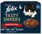 FELIX Tasty Shreds Katzenfutter nass in Sauce, Geschmacksvielfalt vom Land, 6er Pack (6 x 10 x 80g)