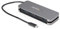 StarTech.com Hub Ladrón USB C de 4 Puertos USB-A - Concentrador USB 3.0 Tipo C 5Gbps - Hub Portátil USB-C a USB-A - Cable 28,5cm (HB30CM4AB)