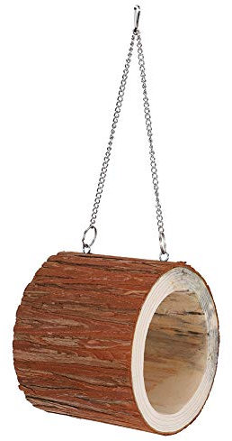 Pssopp Haustier Holz Baum Loch Papagei Vogel Baum Loch Vogel Schaukel Kette Bett Hamster Eichhörnchen Spielen Spielzeug Hängematte Holz Schlafhaus