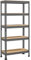 Yaheetech Estantería Metálica Galvanizada 150x70x30cm Estanterias Almacenaje de 5 Niveles Estante Industrial de Almacenamiento para Trastero Garaje Taller Carga de 750 kg sin Tornillos Gris Oscuro