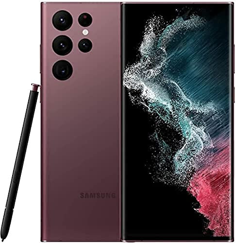 SAMSUNG Galaxy S22 Ultra S908B 5G 12 GB RAM, 512 GB, Android, Burgund (Generalüberholt)