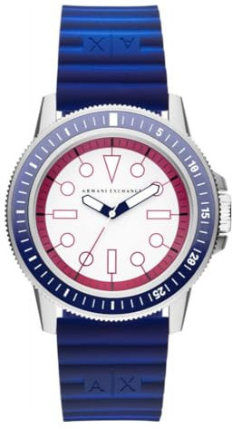 Armani Exchange Herren Quarz 3 Zeiger Uhr mit Armband AX1859