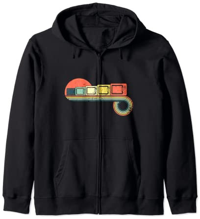 Micro-ondes Rétro Vintage Coucher De Soleil Couleur Sweat à Capuche