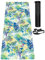 LaiEr Yogamatte, rutschfeste, umweltfreundliche Trainingsmatte mit Tragegurt, dicke Übungs- und Trainingsmatte für Yoga, Pilates und Fitness (183 cm x 61 cm x 6 mm) Leaves