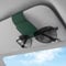 Sunglasses Holders for Car Visor,Car Magnetic Glasses Holder Leather Sunglasses Clip and Ticket Card Clip Suitable for Car Interior Visor and Different Size Eyeglasses. (Green)