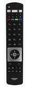 Replacement Remote Control RC5118F for Hitachi Smart TV Remote Control, Also Fit for Digihome Alba Bush Polaroid Telefunken Finlux Techwood Linsar Smart TV, with 3 Shortcut Keys, No Setup Required