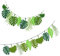2 Stück Tropische Blätter-Banner Girlande Grün Palmenblätter Bunting Felt Leaf Banner Für Sommer Strand Dschungel-Party-Dekorationen