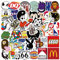 SUNYOVIME Marken Sticker 50 Stück Brand Stickers,Cool Markenlogo Aufkleber,Vinyl Sticker Set Wasserfest Graffiti Stickers,Stickerbomb für Laptop Skateboard Koffer Helm Auto Fahrrad Handy