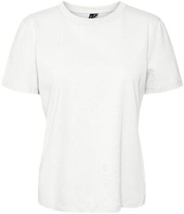 VERO MODA Top Manica Corta Girocollo Taglio Classico Donna Basic, Colore:Bianco-2, Taglia:S