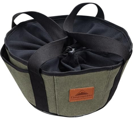 POPETPOP Storage Bag Barbecue Utensils Bag Oven Tote Bag Portable Hand Bag Oven Carry Bag Oven Tote Storage Pouch Pot Storage Pouch Storage Rack Camping Travel Canvas