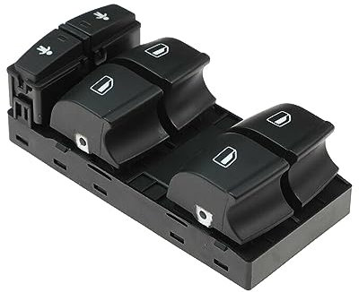 Auto elektrische Fensterheber Taste Fensterschalte Bedienknopf Regler Heber Fenster für Schalter Direkter Ersatz 4F0959851G 4F 0 959 851G Für Audi A6 2005-2011 für Audi Q7 2007-2015