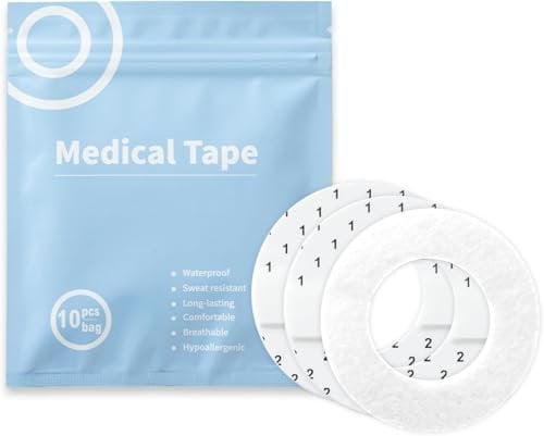 Sinocare iCan CGM Covers - Waterproof & Breathable CGM Patches, Pack of 10 Premium Adhesive Patches, Non-Woven Fabric Materials