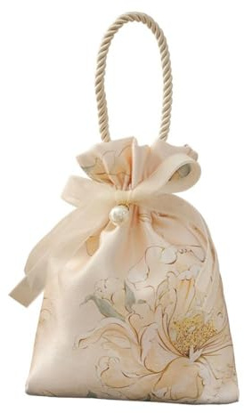 Lot de 5 sacs en toile avec cordon de serrage - Grande capacité - Pour anniversaire, mariage, fête