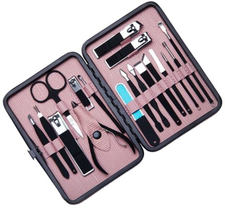 Healeved Manicure Inossidabile Kit Per Manicure e Pedicure Strumenti Unghie Per