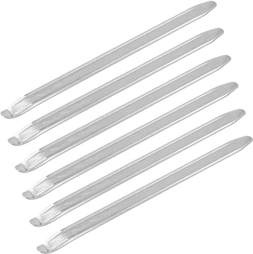 HEIYUET 6 Stück 30cm Reifen Montiereisen, Montierhebel Werkzeug, Reifenmontierhebel aus Manganstahl, Reifenheber für Fahrrad Auto Motorrad